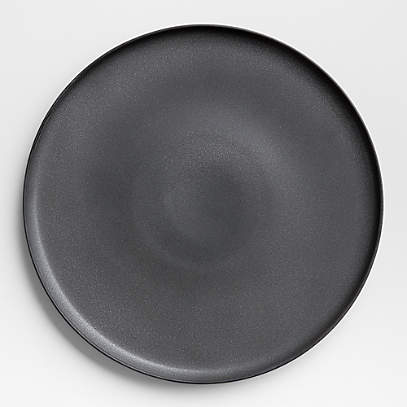 Wren Matte Dark Grey Dinner Plates, Set of 8 + Reviews | Crate & Barrel