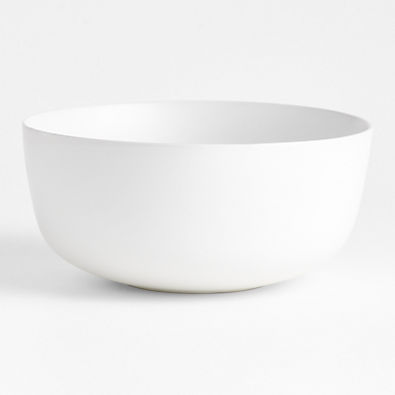 View Wren White Matte Stoneware Serving Bowl details