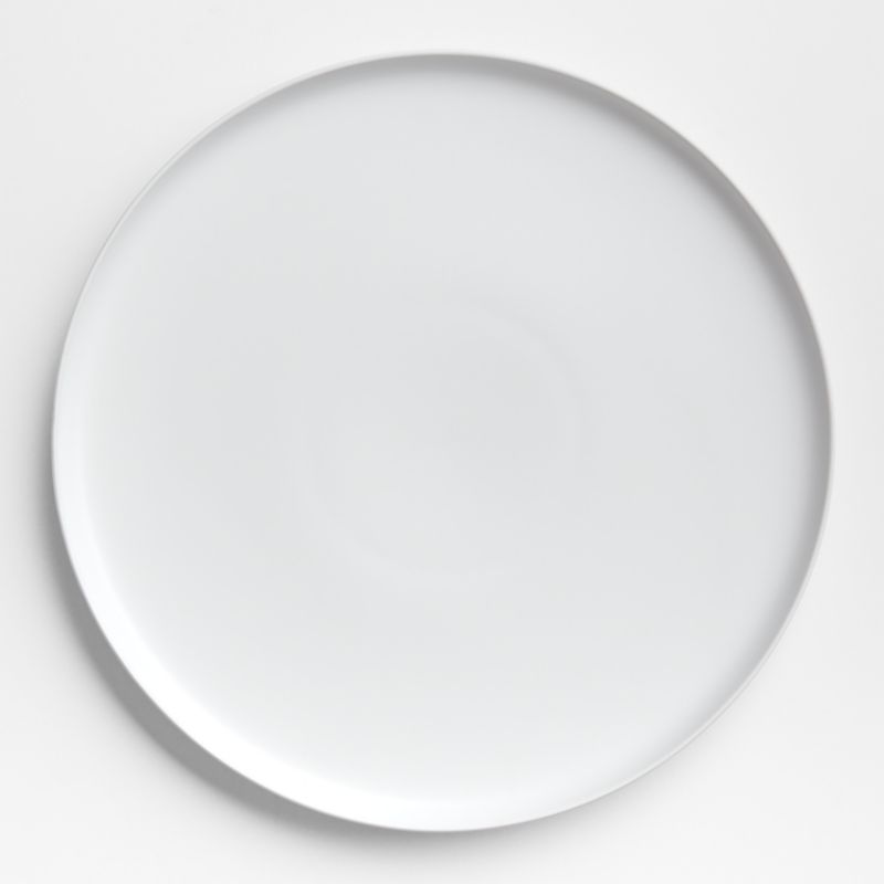 Wren White Matte Stoneware Serving Platter
