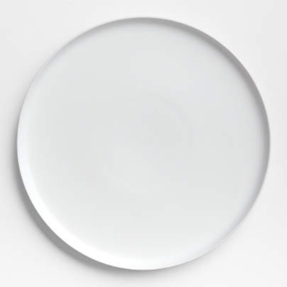 Wren White Matte Stoneware Serving Platter