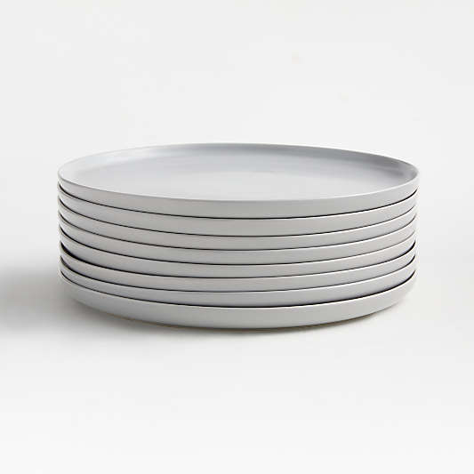 Wren Matte Light Grey Salad Plates, Set of 8