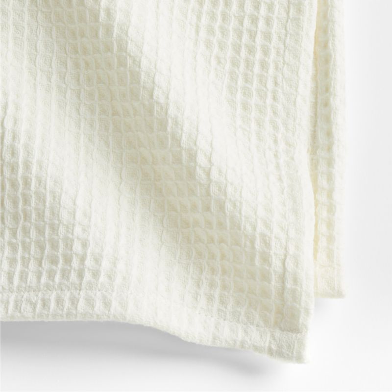 Wren Arctic Ivory Waffle Weave Organic Cotton Napkin