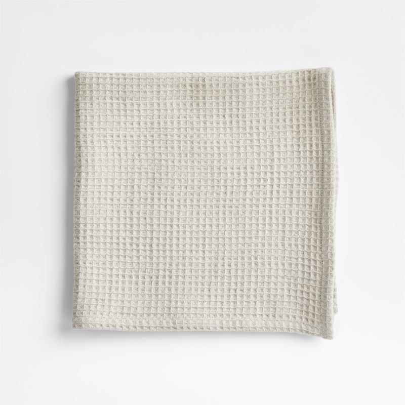 Wren Fog Grey Waffle Weave Organic Cotton Napkin