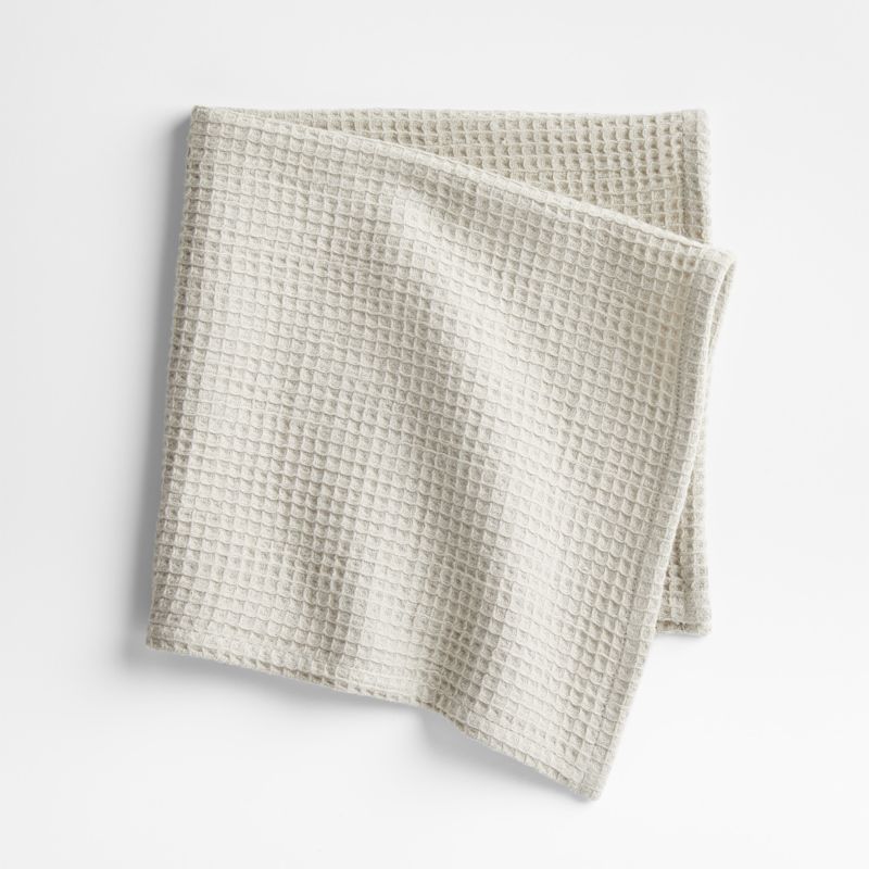 Wren Fog Grey Waffle Weave Organic Cotton Napkin