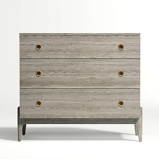 Kids Wrightwood Grey Stain 3-Drawer Dresser