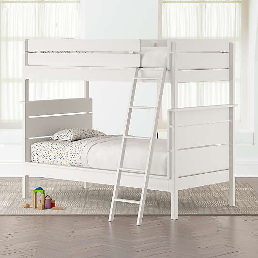 Wrightwood White Twin-Over-Twin Convertible Bunk Bed