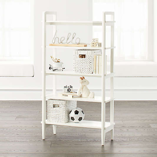 Wrightwood Tall White Bookcase