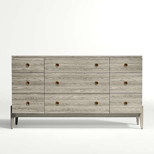 Kids Wrightwood Grey Stain 9-Drawer Dresser