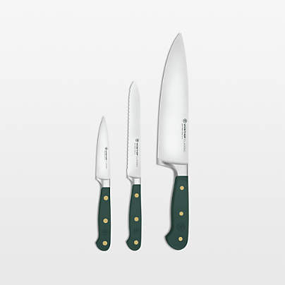 Wusthof ® Classic Fresh Rosemary 3-Piece Chef's, Utility, Paring Knife Set