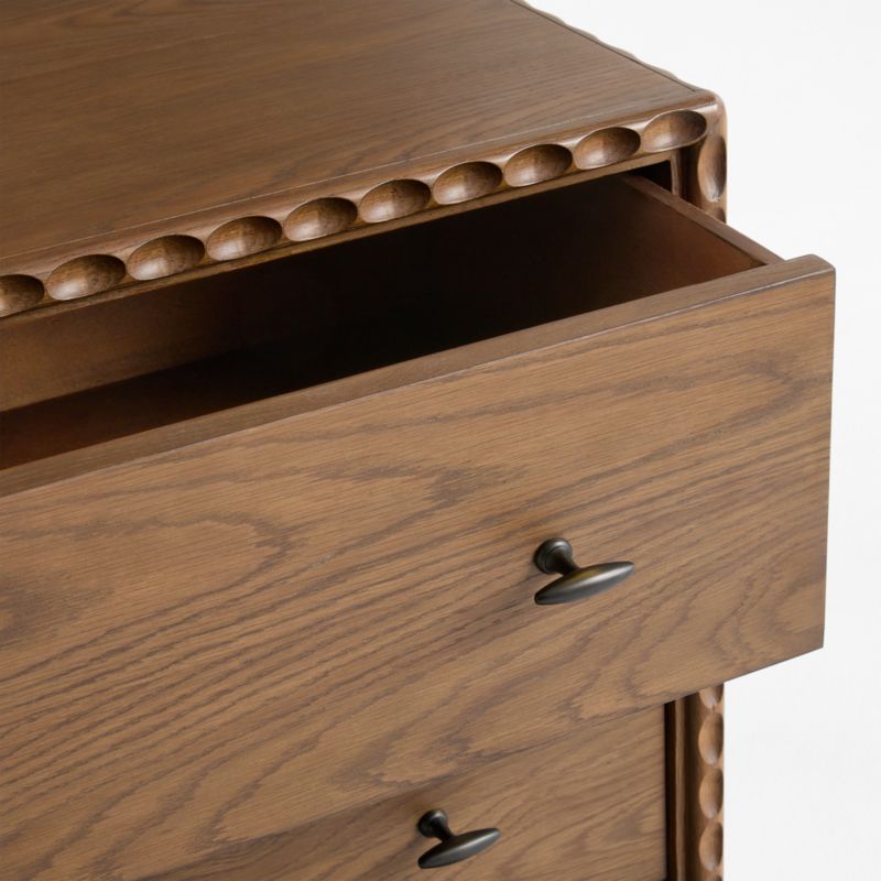 Witney 64" Warm Brown Oak 6-Drawer Dresser - image 7 of 8