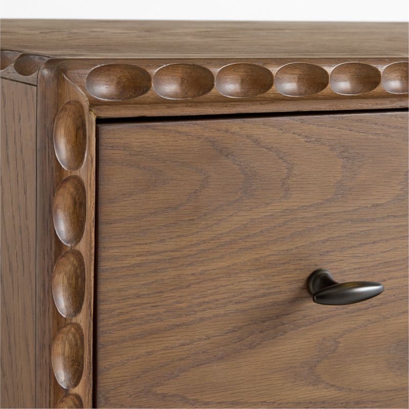 Witney 64" Warm Brown Oak 6-Drawer Dresser - image 6 of 8