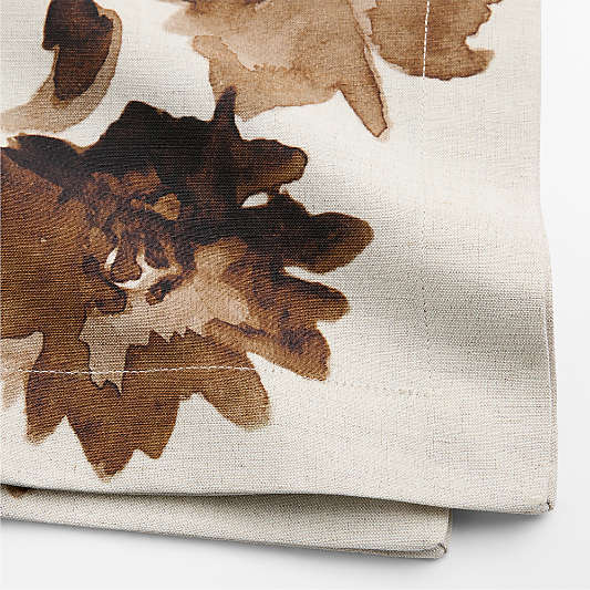 Watercolor Floral Linen Cotton Dinner Napkin, Set of 4
