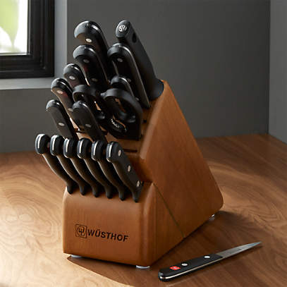 Wüsthof ® Gourmet 18-Piece Walnut Knife Block Set