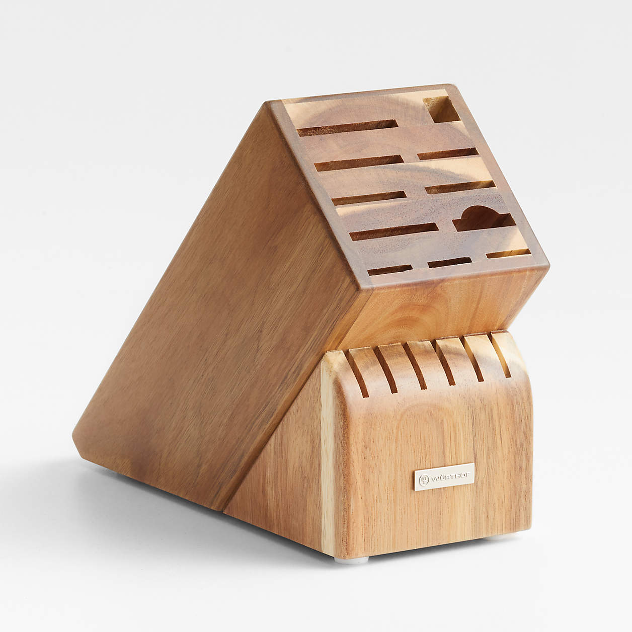 Wüsthof 17-Slot Acacia Knife Block + Reviews | Crate & Barrel