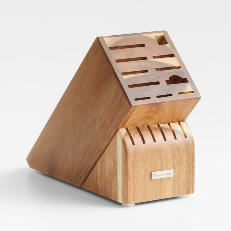 Wusthof ® 17-Slot Walnut Knife Block