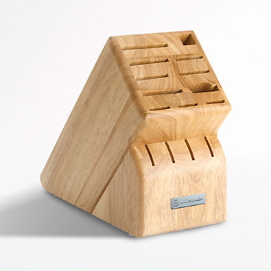 View Wusthof ® 15-Slot Natural Wood Knife Block details