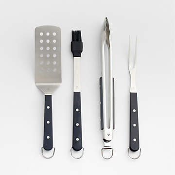 All-Clad BBQ Tool Set, Stainless Steel, 4-Piece on Food52