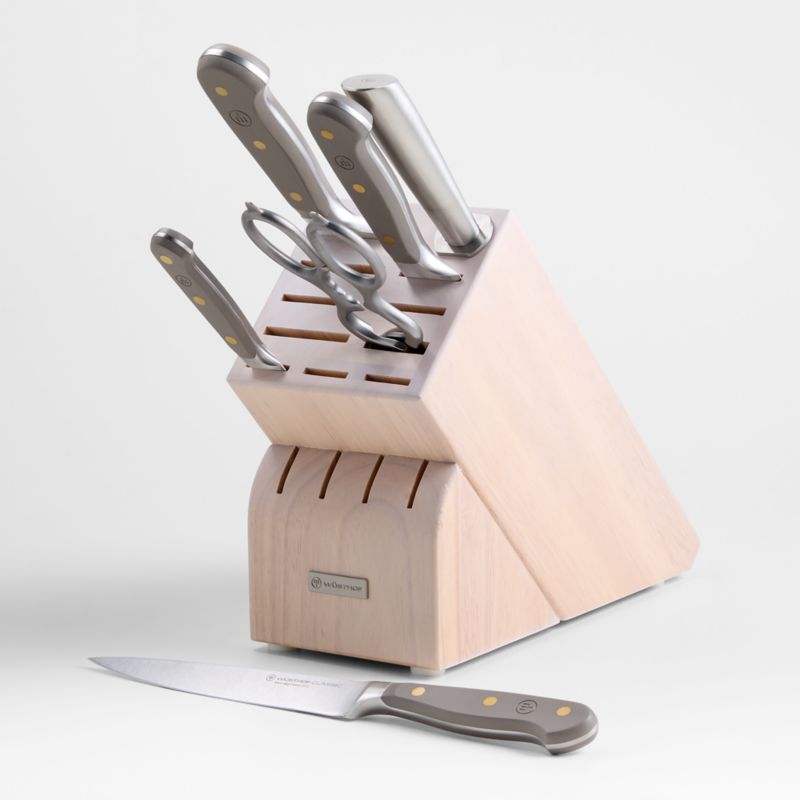 Wusthof ® Classic Color Velvet Oyster Grey 7-Piece Knife Block Set - image 0 of 4