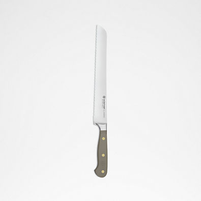 View Wusthof Classic Color Velvet Oyster 9" Serrated Bread Knife details
