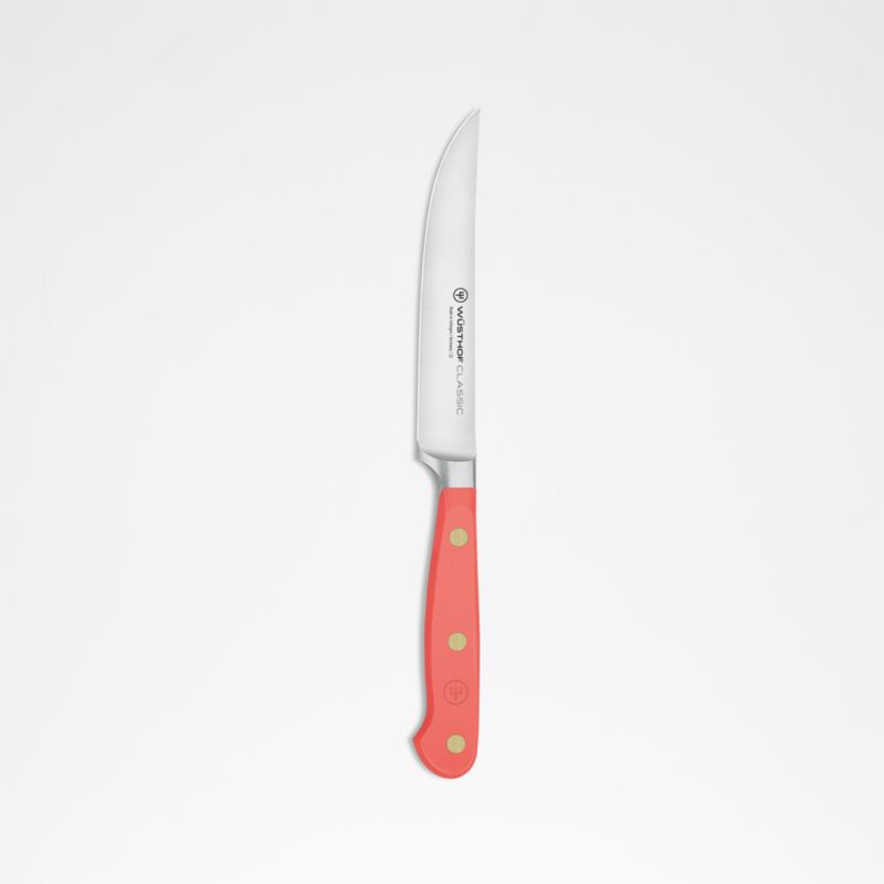 WÜSTHOF Classic Color Coral Peach 4 Piece Steak Knife Set