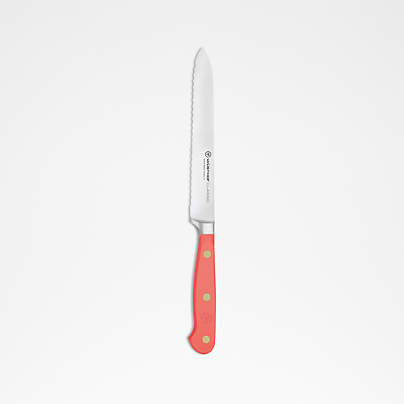 Wusthof Classic Color Coral 5" Serrated Utility Knife