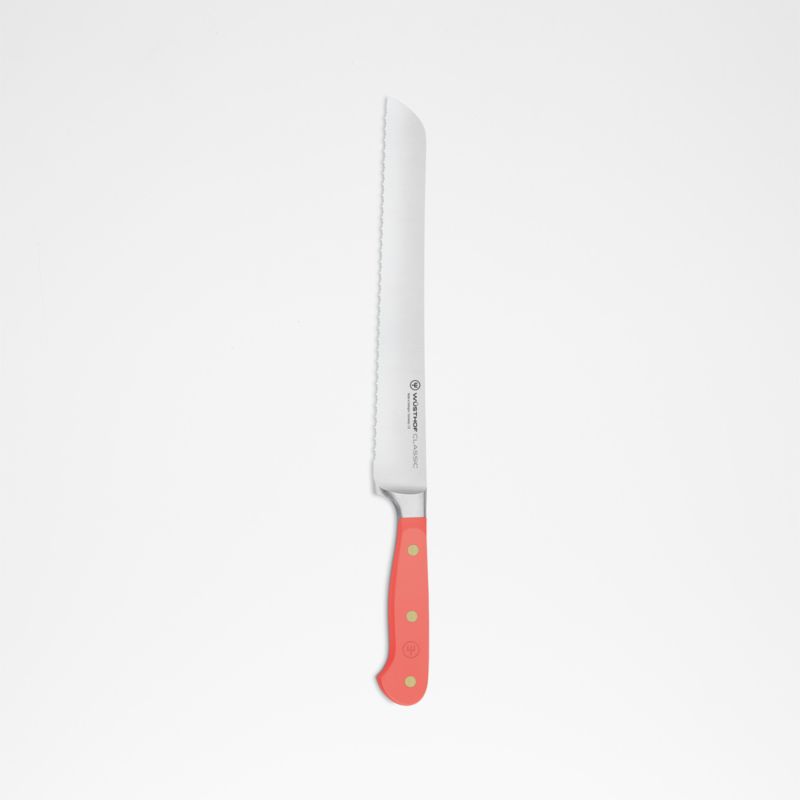 Wusthof Classic 9 Double-Serrated Bread Knife Coral Peach