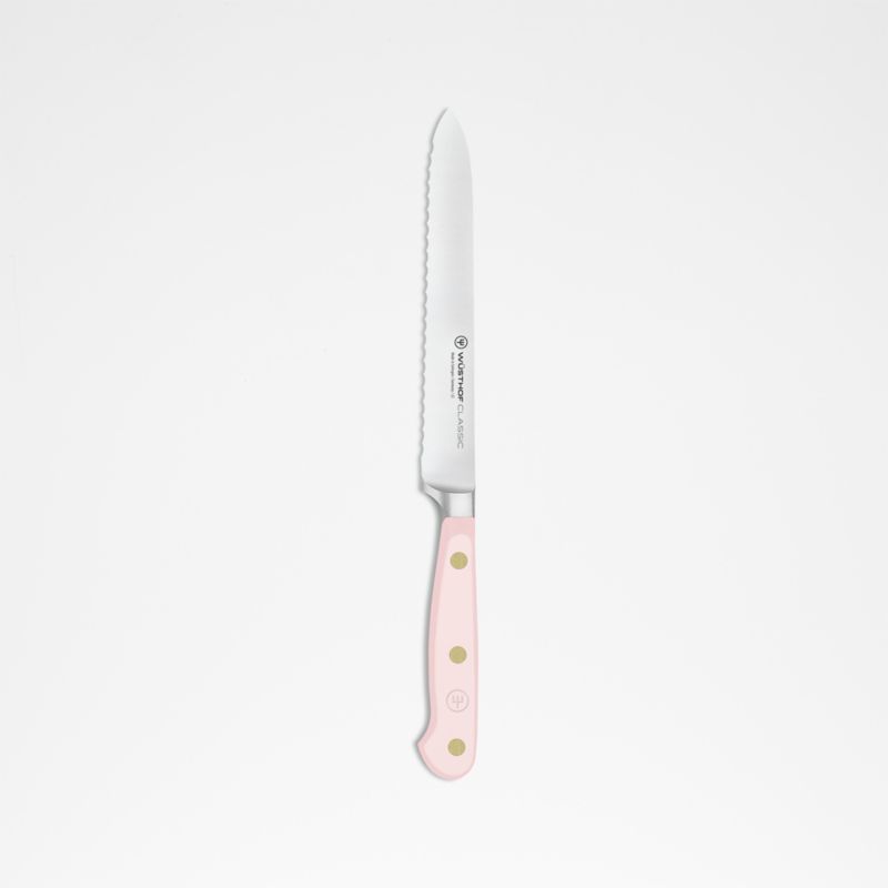 WÜSTHOF Classic Pink Himalayan Salt 5 Serrated Utility Knife