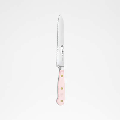 Wusthof Classic Color Pink Himalayan Salt 5" Serrated Utility Knife