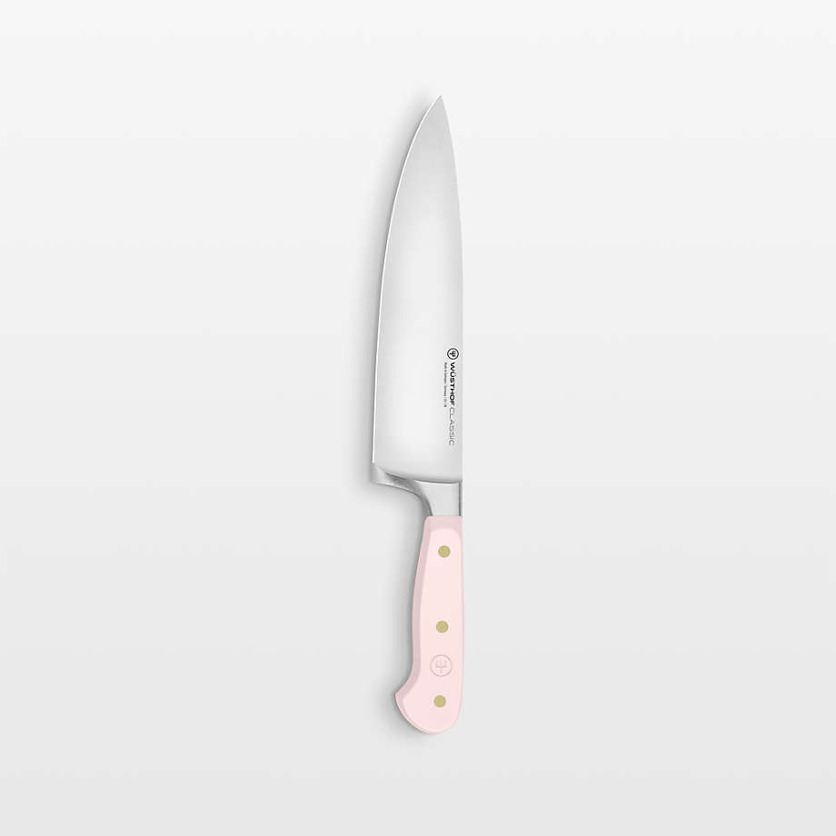 Wusthof Classic Color Pink Himalayan Salt 8" Chef's Knife + Reviews | Crate & Barrel
