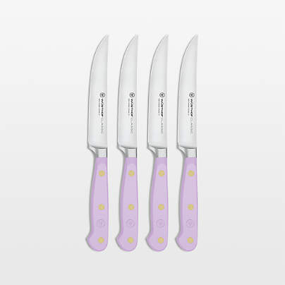 Wusthof Classic Color Purple Yam 4.5" Steak Knives, Set of 4
