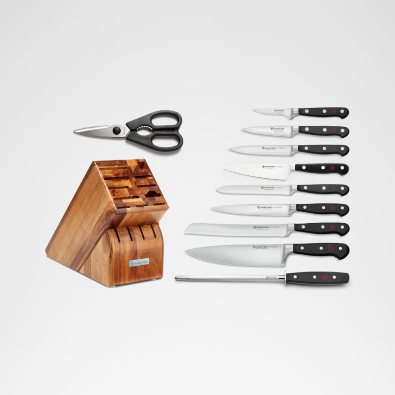 Wusthof ® Classic 11-Piece Acacia Knife Block Set