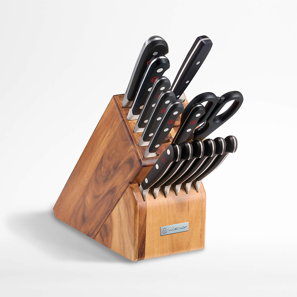 Wüsthof Classic 15Piece Acacia Knife Block Set + Reviews Crate