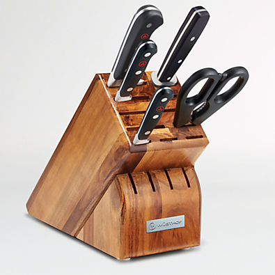 View Wusthof ® Classic 6-Piece Acacia Knife Block Set details