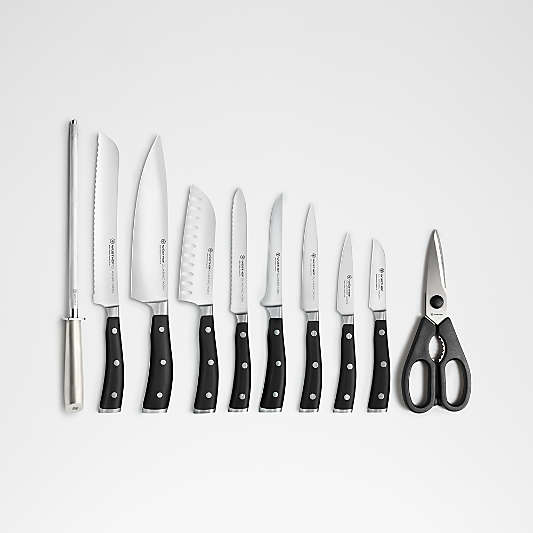 Wusthof ® Classic Ikon 11-Piece Acacia Knife Block Set