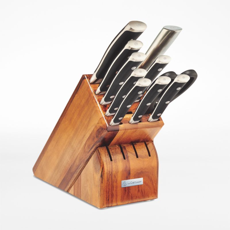 Wusthof ® Classic Ikon 15-Piece Acacia Knife Block Set
