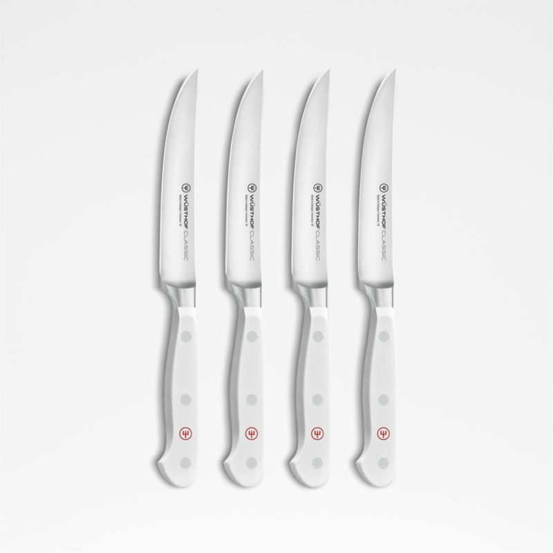 Wusthof Classic White Steak Knives - 4 Piece Set – Cutlery and More