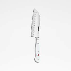 Wusthof Classic White knife block with 6 items Santoku version - Shopdecor  Europe