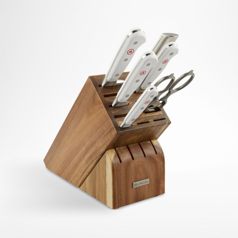 Wüsthof Gourmet Stamped Grey 7-Piece Knife Block Set + Reviews