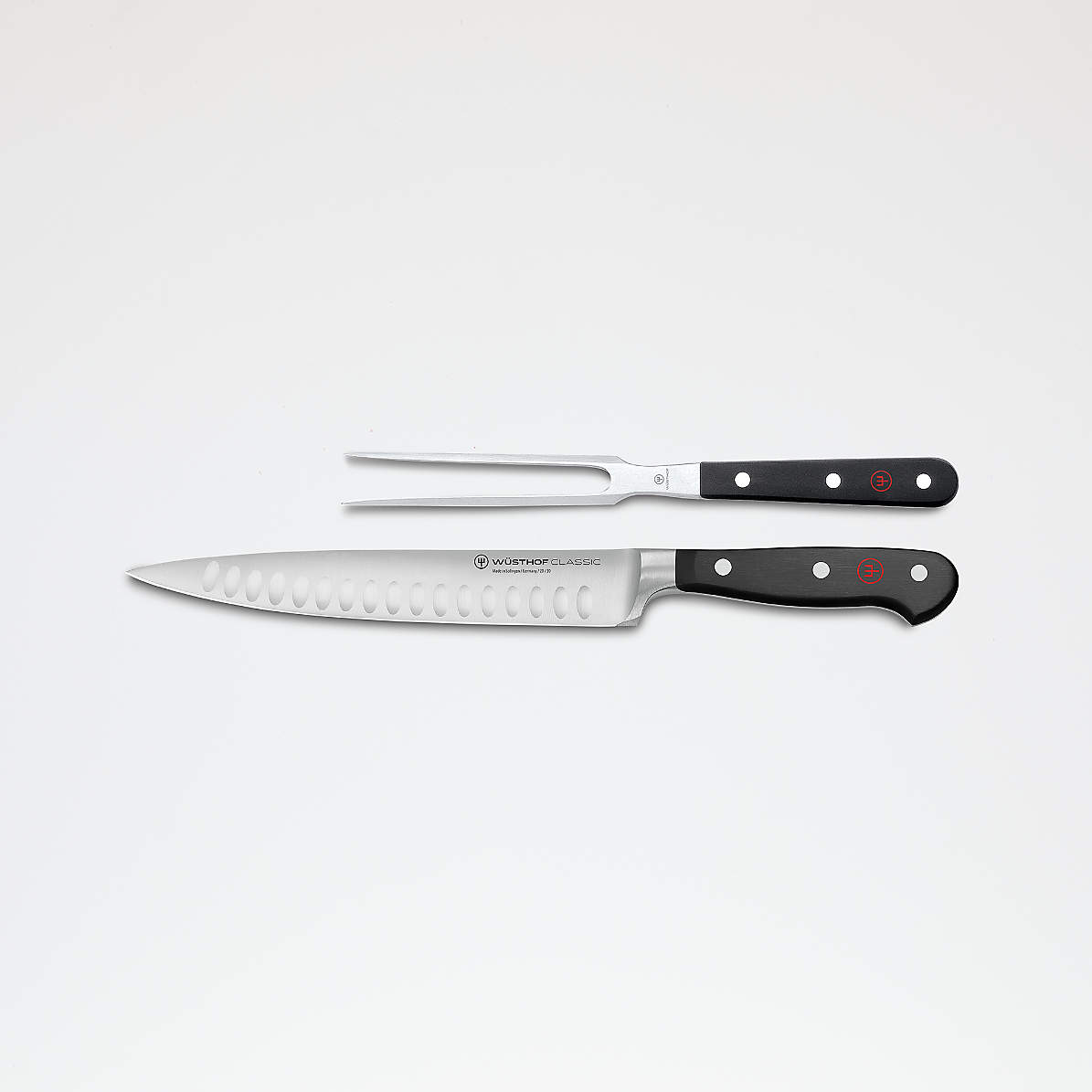 WÜSTHOF Gourmet 2-Piece Carving Knife Set,Black