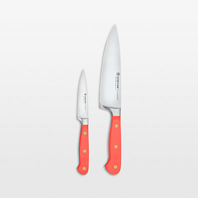 View Wusthof ® Classic Coral Peach 2-Piece Paring & Chef's Knife Set details