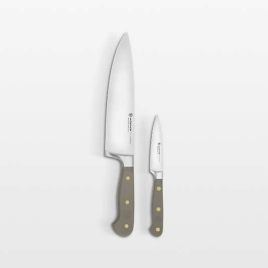 Wusthof Classic Color Velvet Oyster Grey 2-Piece Knife Set