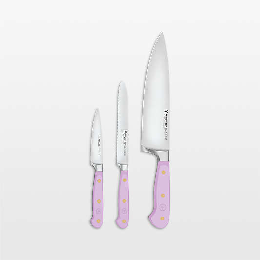 Wusthof ® Classic Purple Yam 3-Piece Chef's, Utility, Paring Knife Set