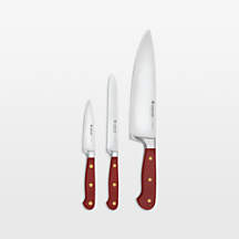 Wusthof Classic Tasty Sumac 3-Piece Chef's, Utility, Paring Knife Set + Reviews | Crate & Barrel