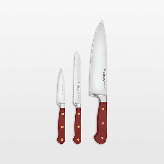 Wusthof ® Classic Tasty Sumac 3-Piece Chef's, Utility, Paring Knife Set