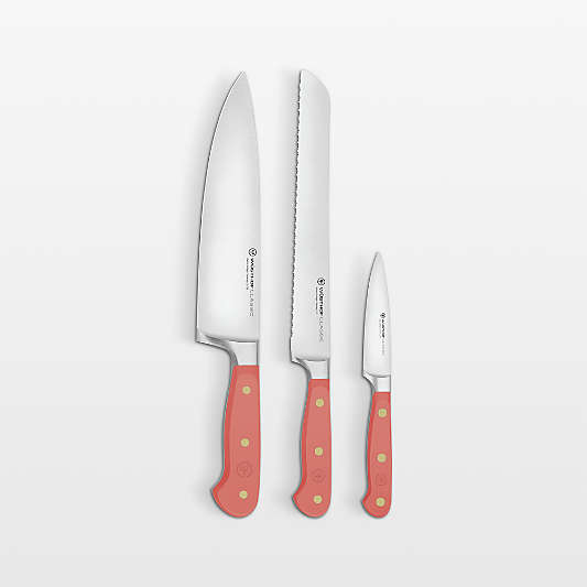 Wusthof Classic Color Coral Peach 3-Piece Knife Set