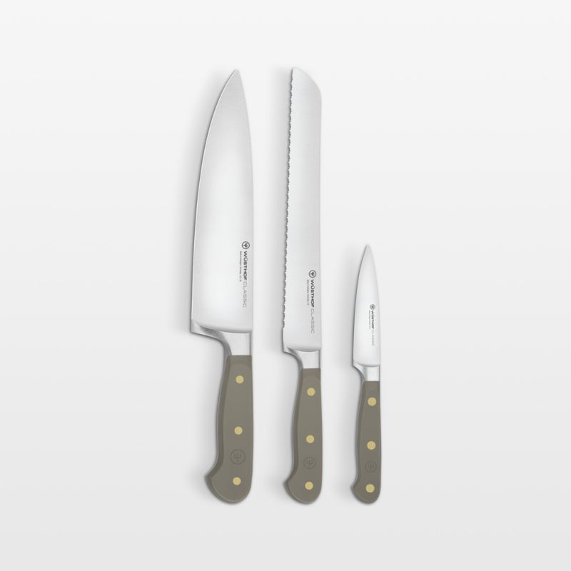 Wusthof Classic Color Velvet Oyster Grey 3-Piece Knife Set - image 0 of 1