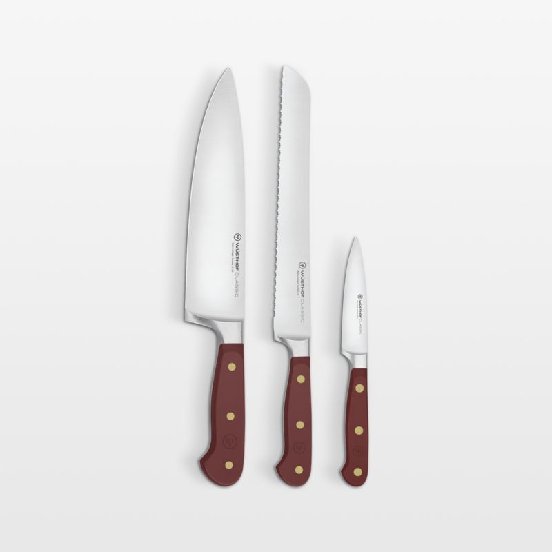 Wusthof Classic Color Tasty Sumac Red 3-Piece Knife Set