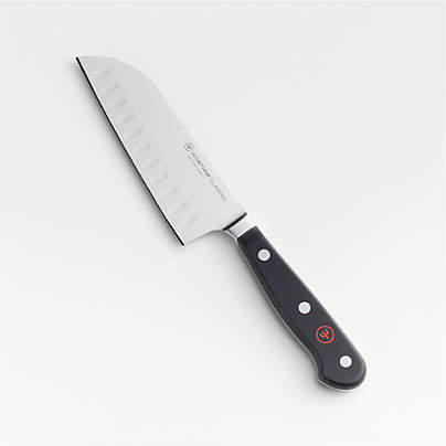 Wusthof ® Classic Black 5" Hollow Edge Santoku Knife