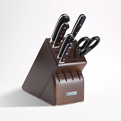 View Wüsthof ® Classic 7-Piece Walnut Block Knife Set details