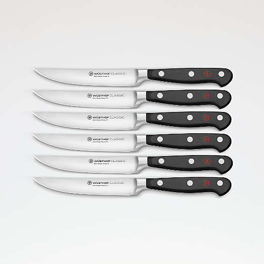 Wusthof ® Classic Black Steak Knives, Set of 6